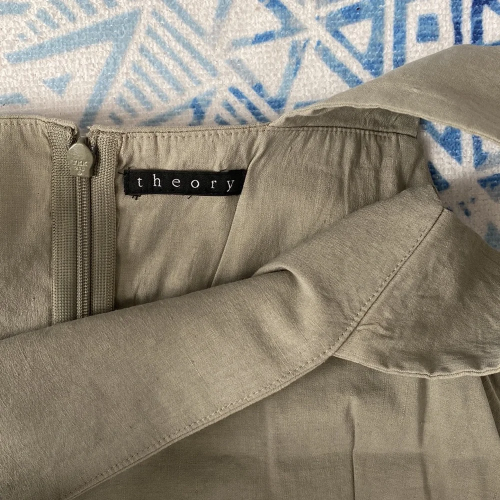 Theory Linen Blend Dress - Picture 4 of 8
